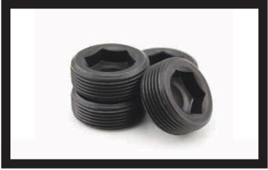 Pipe Plugs – Threaded Sealing Plugs for Hydraulic and Pneumatic Ports – Steel Zinc Plated, SS 316, BSPP/NPT/Metric Taper Threads M6-M48, Flat Head Drive, O-Ring Sealed for Leak Proof Pipe Ends